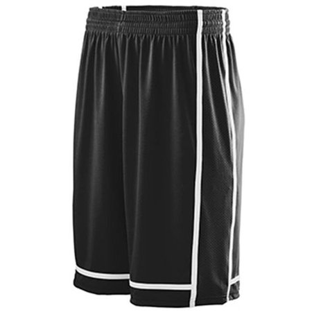 AUGUSTA MEDICAL SYSTEMS LLC Augusta 1185A Adults Winning Streak Game Short - Black & White; Extra large 1185A_Black/ White_XL